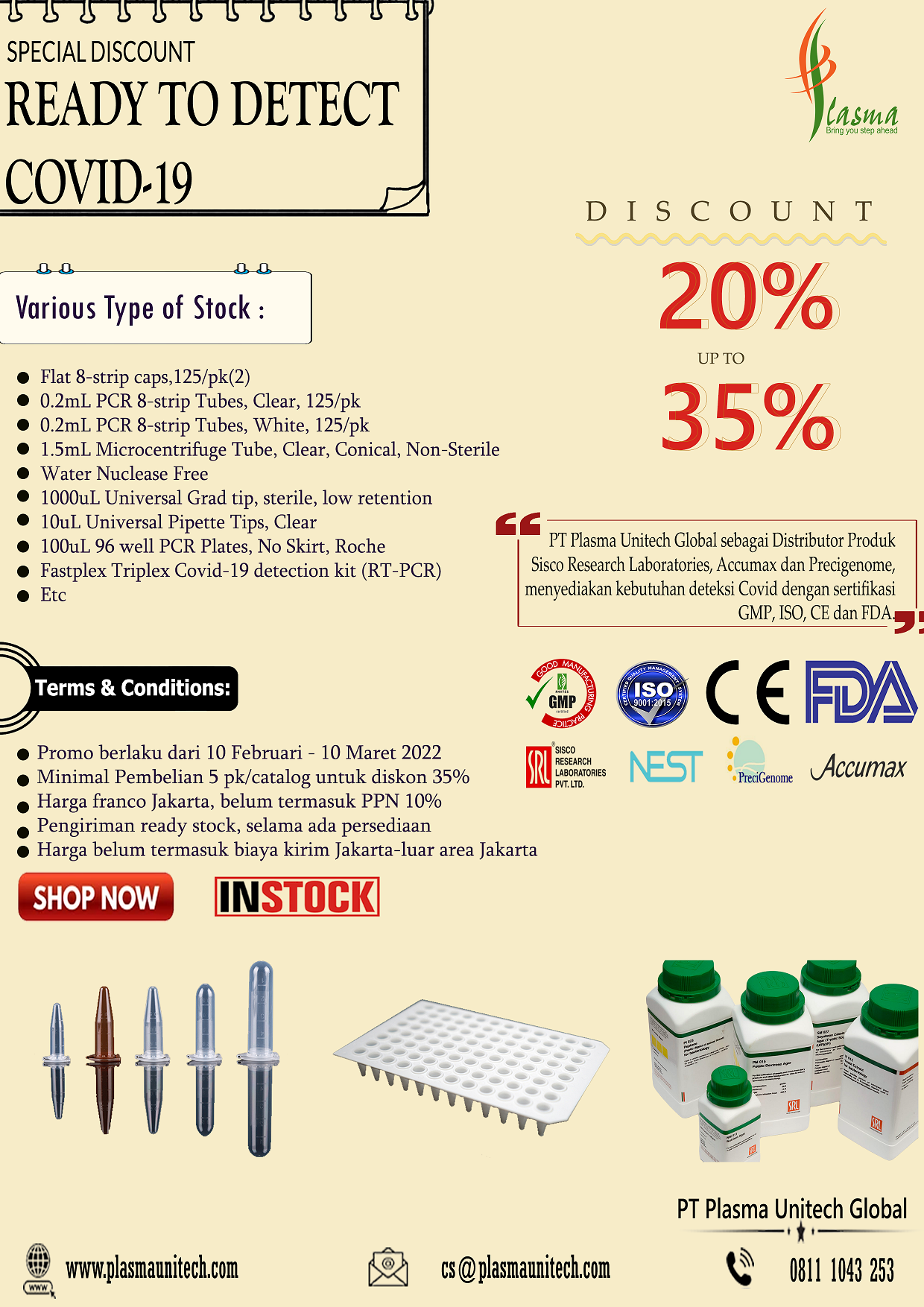 Promo Bahan Habis Pakai Covid 19